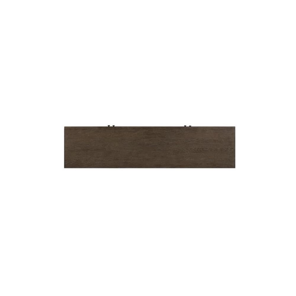 78 Inch TV Console with Adjustable Shelves and Louvered Panel Doors X802431