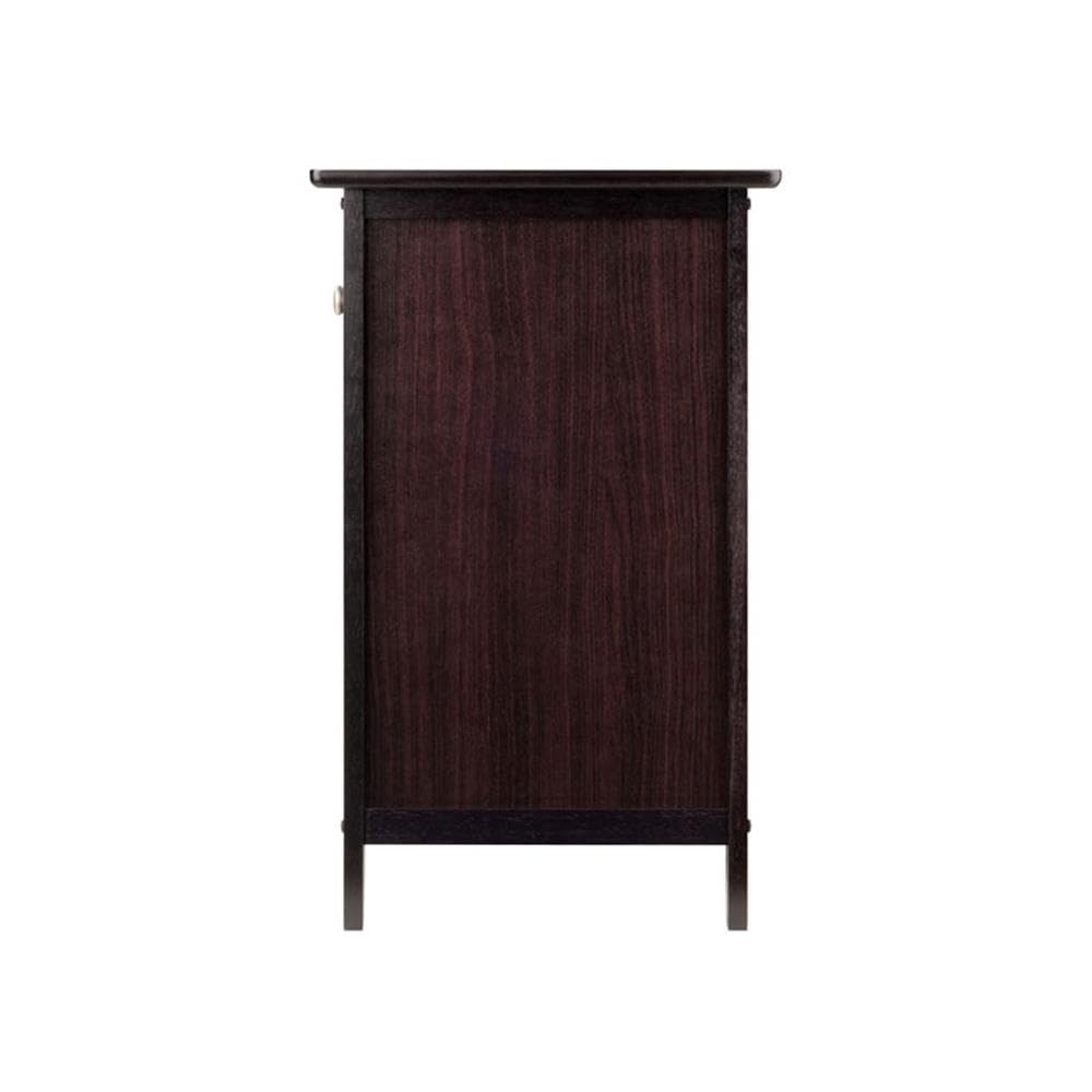 2 Piece Wood Nightstand Set with Cabinet and Drawer L9991