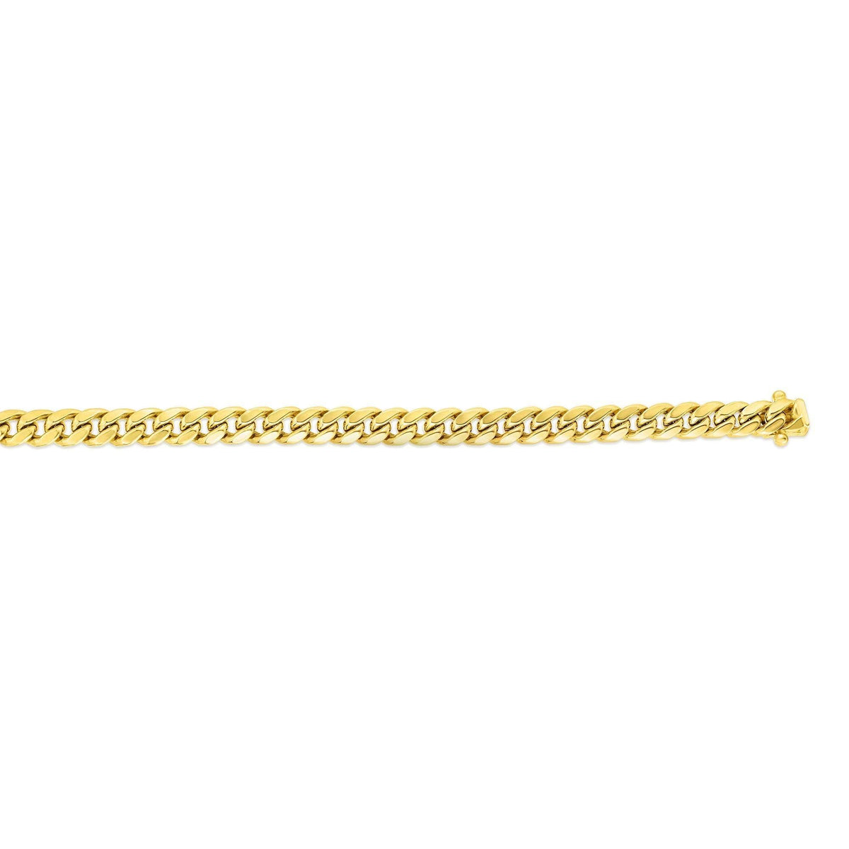 14k Yellow Gold Cuban Link Chain Necklace U7414