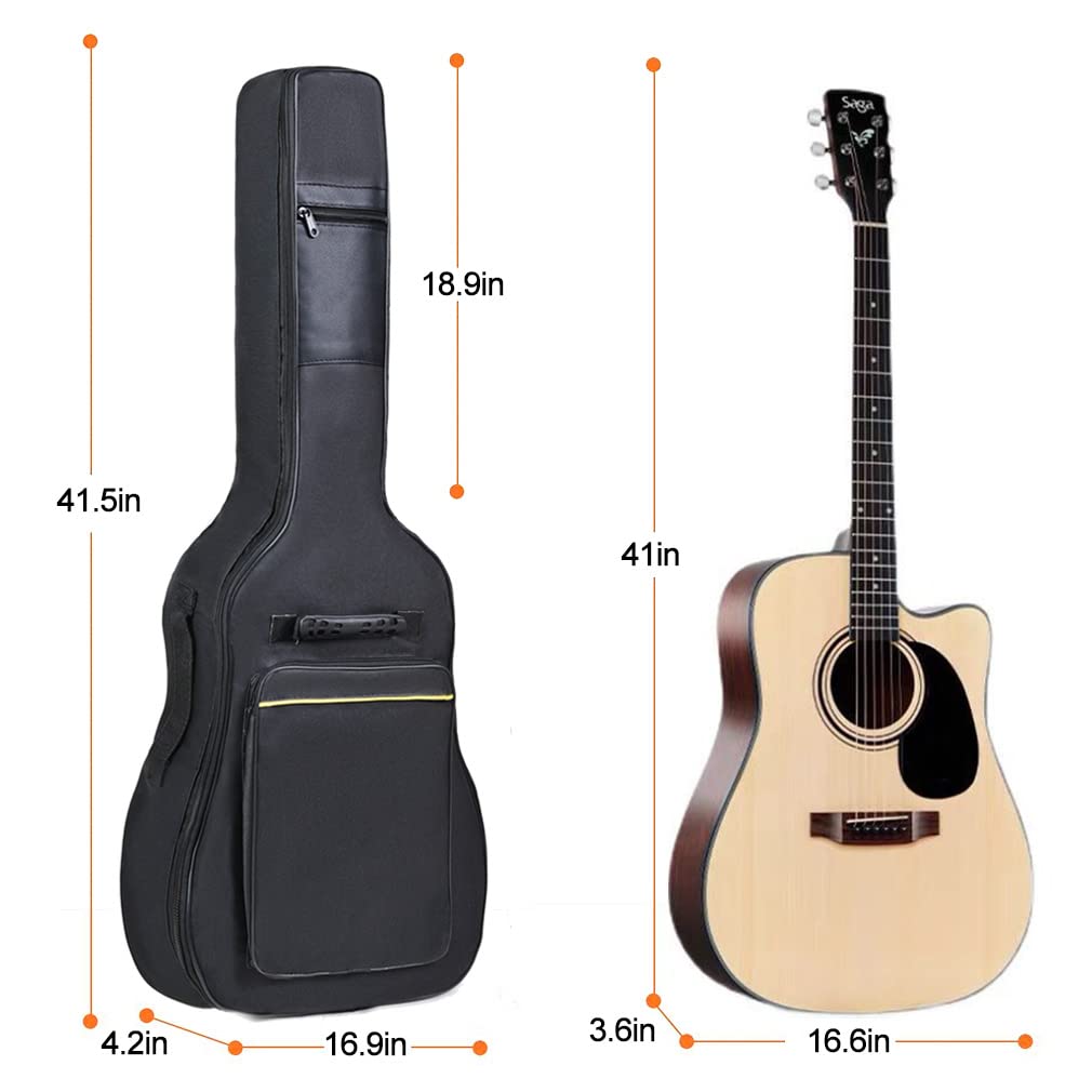 40 41 42 Inch Acoustic Folk Guitar Bag Backpack 600D Oxford Soft Carry Case J2299