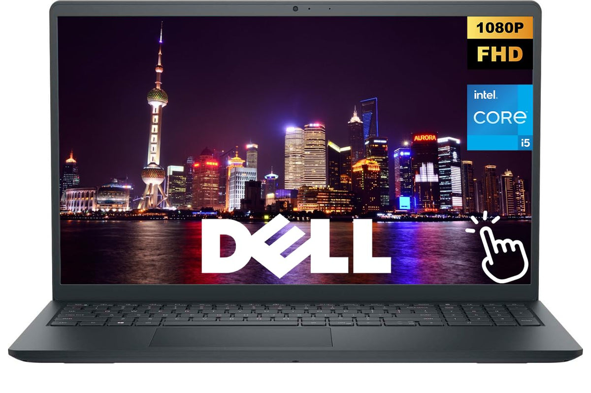 15.6" FHD IPS Touchscreen Laptop, Intel Core i5, 16GB DDR5 RAM 256GB SSD, Carbon Black S858