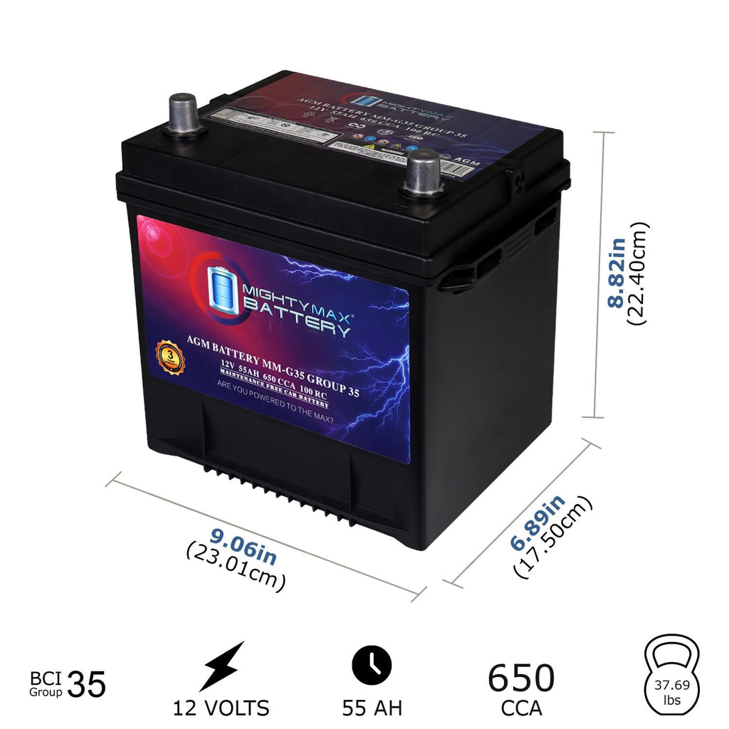 12V 55Ah AGM Replacement Battery P4685