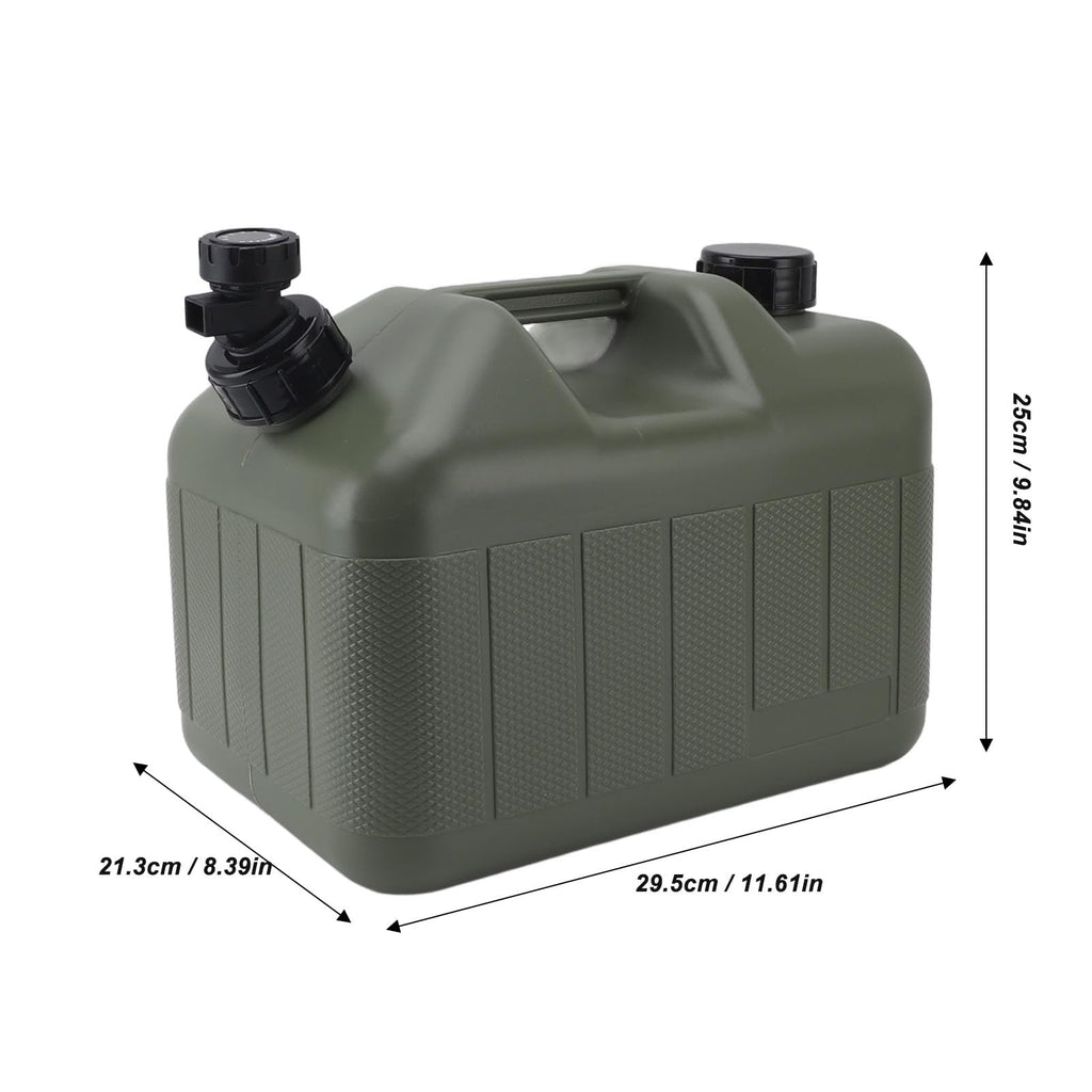 10L Green Camping Water Container with Faucet M4348