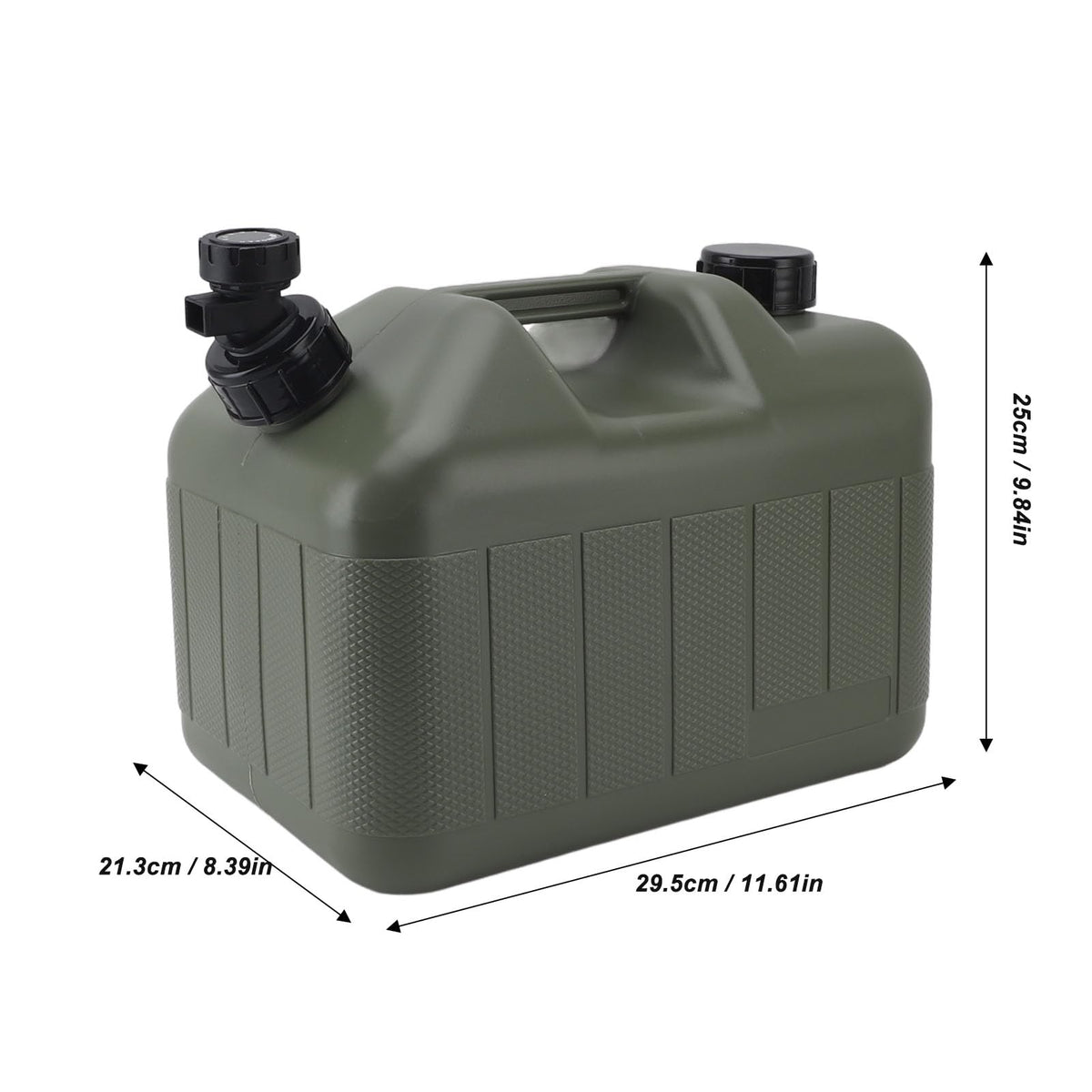 10L Green Camping Water Container with Faucet M4348