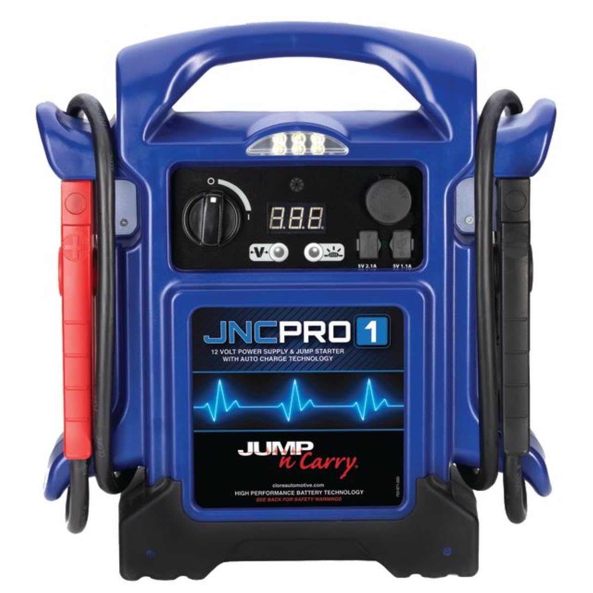 12 Volt 1700 Peak Amp Jump Starter with USB and LED Work Light M42317