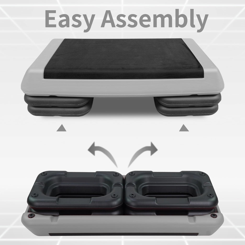 Adjustable Aerobic Stepper with 4 Risers M407