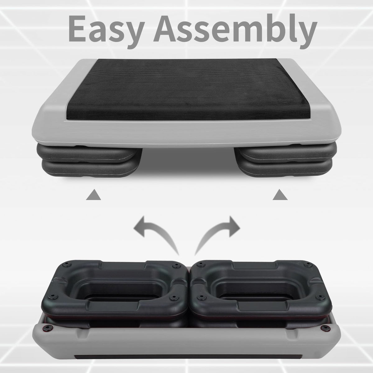 Adjustable Aerobic Stepper with 4 Risers M407