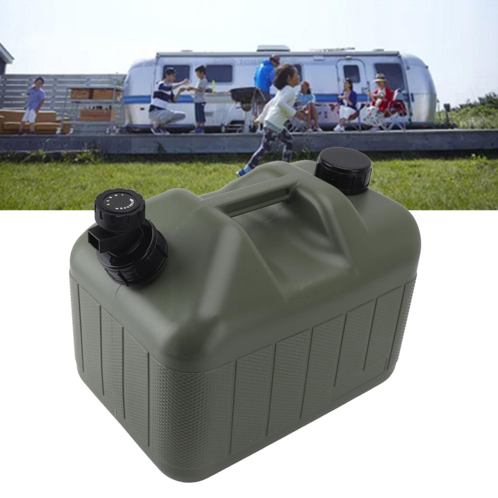 10L Green Camping Water Container with Faucet M4348