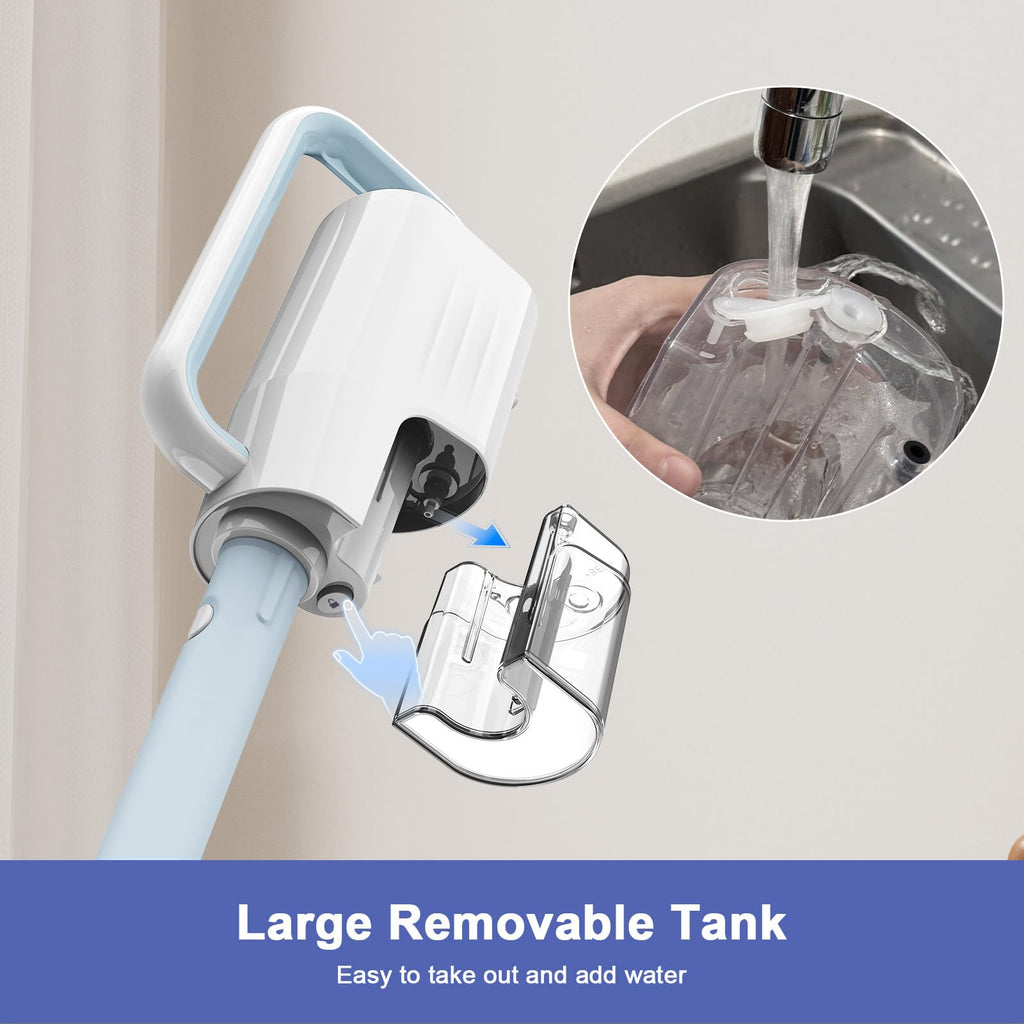 6 in1 Rotated Steam Mop Cleaner with 2 Microfiber Pads L37041