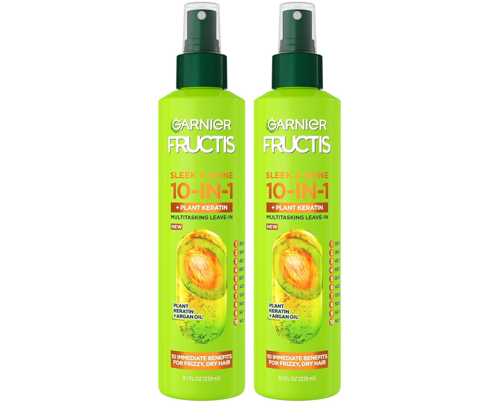 10-in-1 Leave In Conditioner Spray with Argan Oil 8.1 Fl Oz 2 Pack T9645