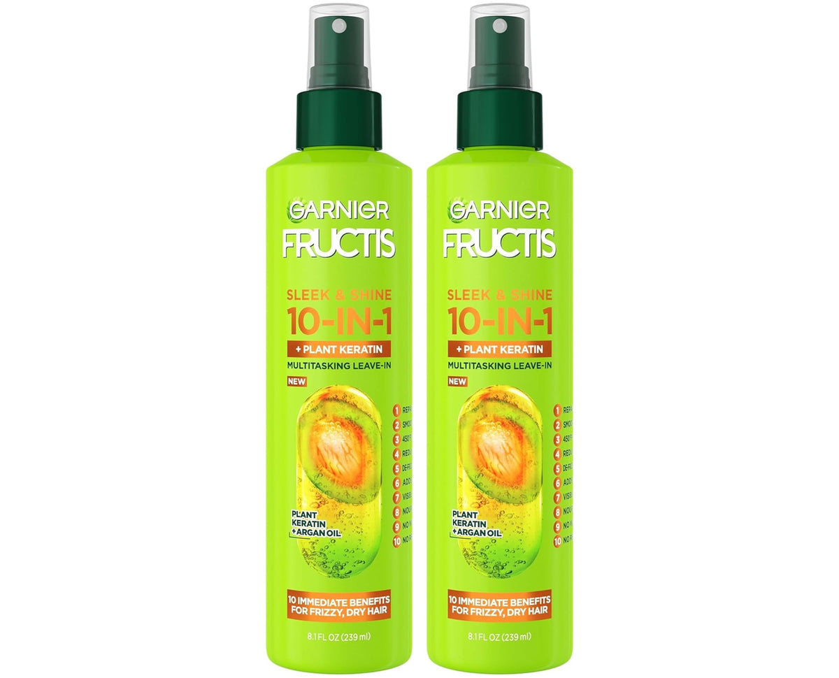 10-in-1 Leave In Conditioner Spray with Argan Oil 8.1 Fl Oz 2 Pack T9645