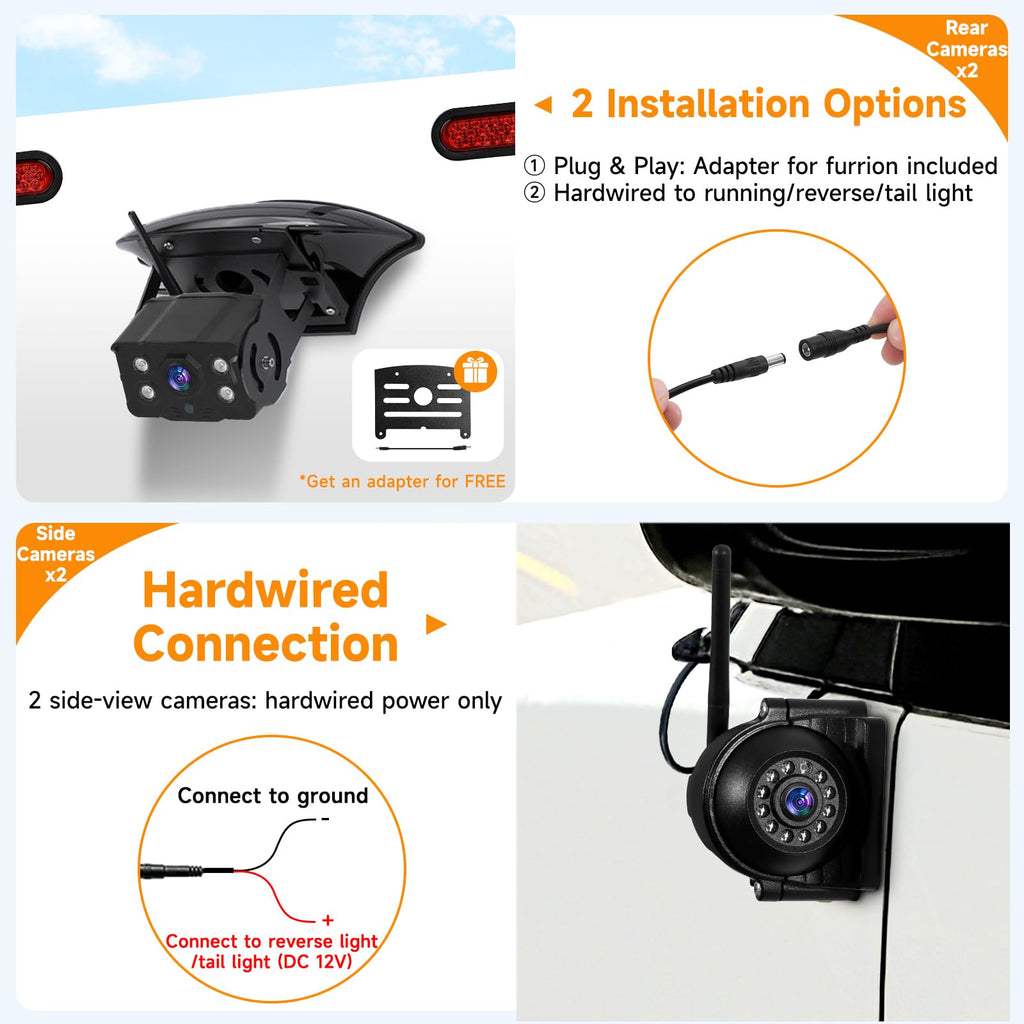 1080P Wireless RV Camera System with 7 Inch HD Monitor A741
