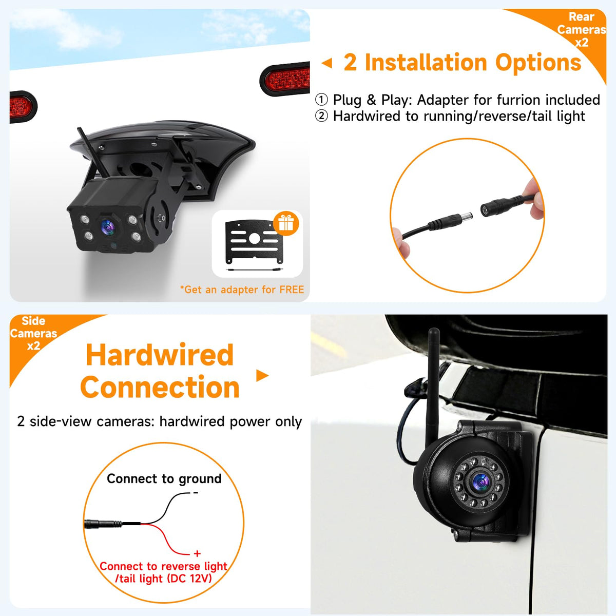 1080P Wireless RV Camera System with 7 Inch HD Monitor A741