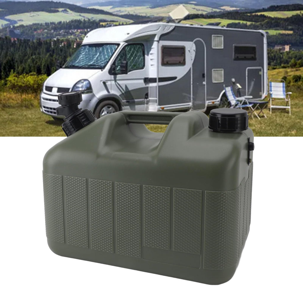 10L Green Camping Water Container with Faucet M4348