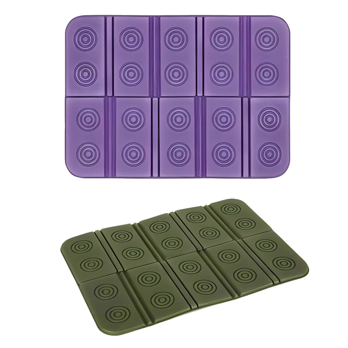 2 Pcs Waterproof Folding Foam Camping Mats Y259826