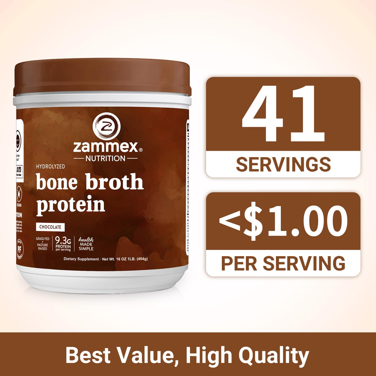 Bone Broth Protein Powder Hot Chocolate Cocoa E423531