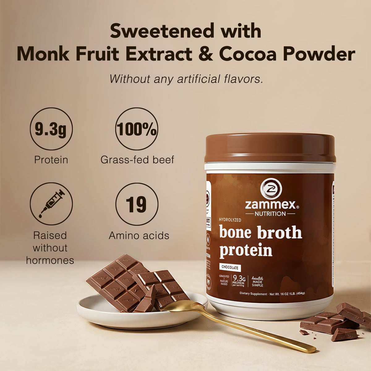 Bone Broth Protein Powder Hot Chocolate Cocoa E423531