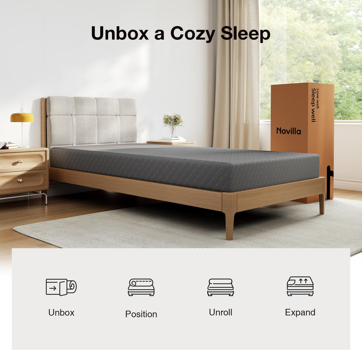 Twin 5 Inch Memory Foam Mattress L69254