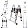 16.5FT Telescoping Ladder with Stabilizer Bar U501165