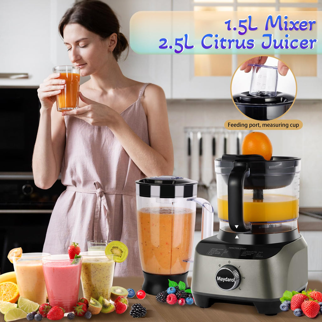 14 Cup 11-in-1 Food Processor and Blender Combo V1750
