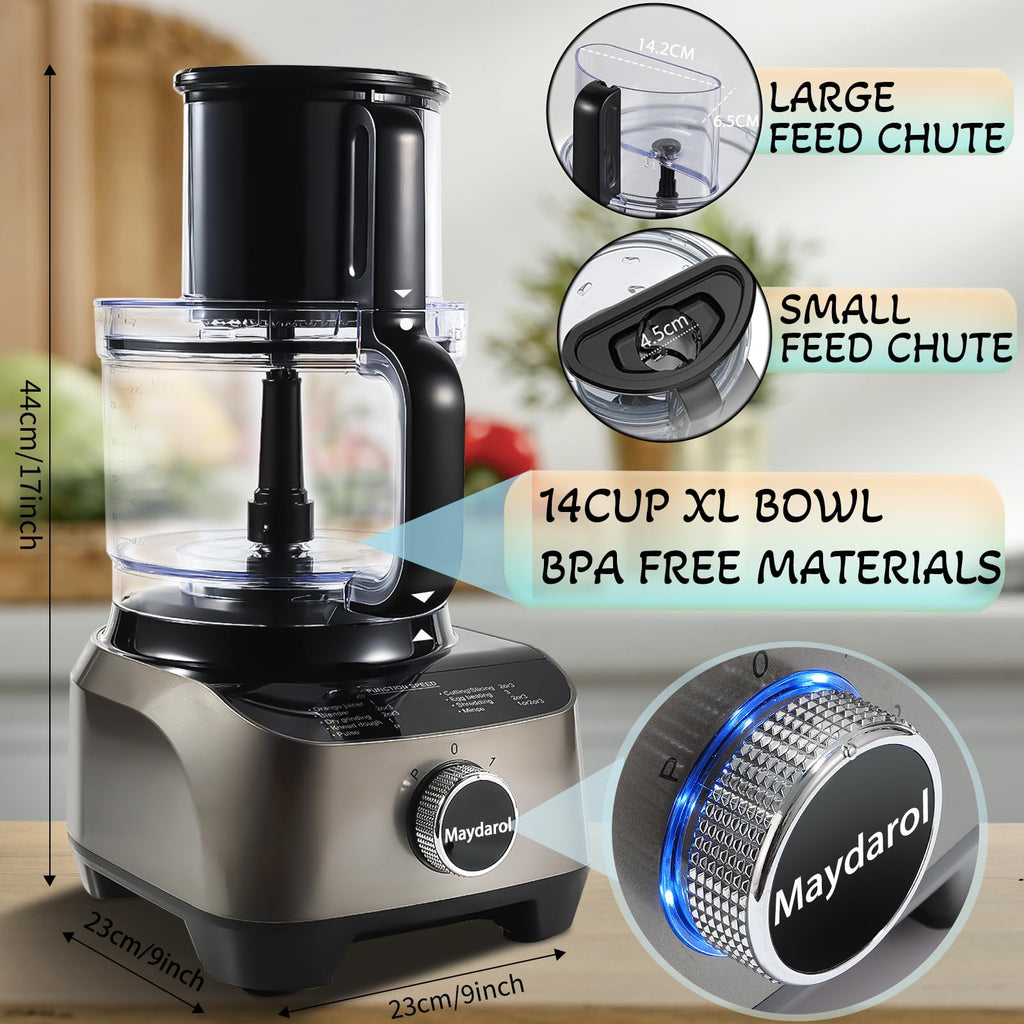 14 Cup 11-in-1 Food Processor and Blender Combo V1750