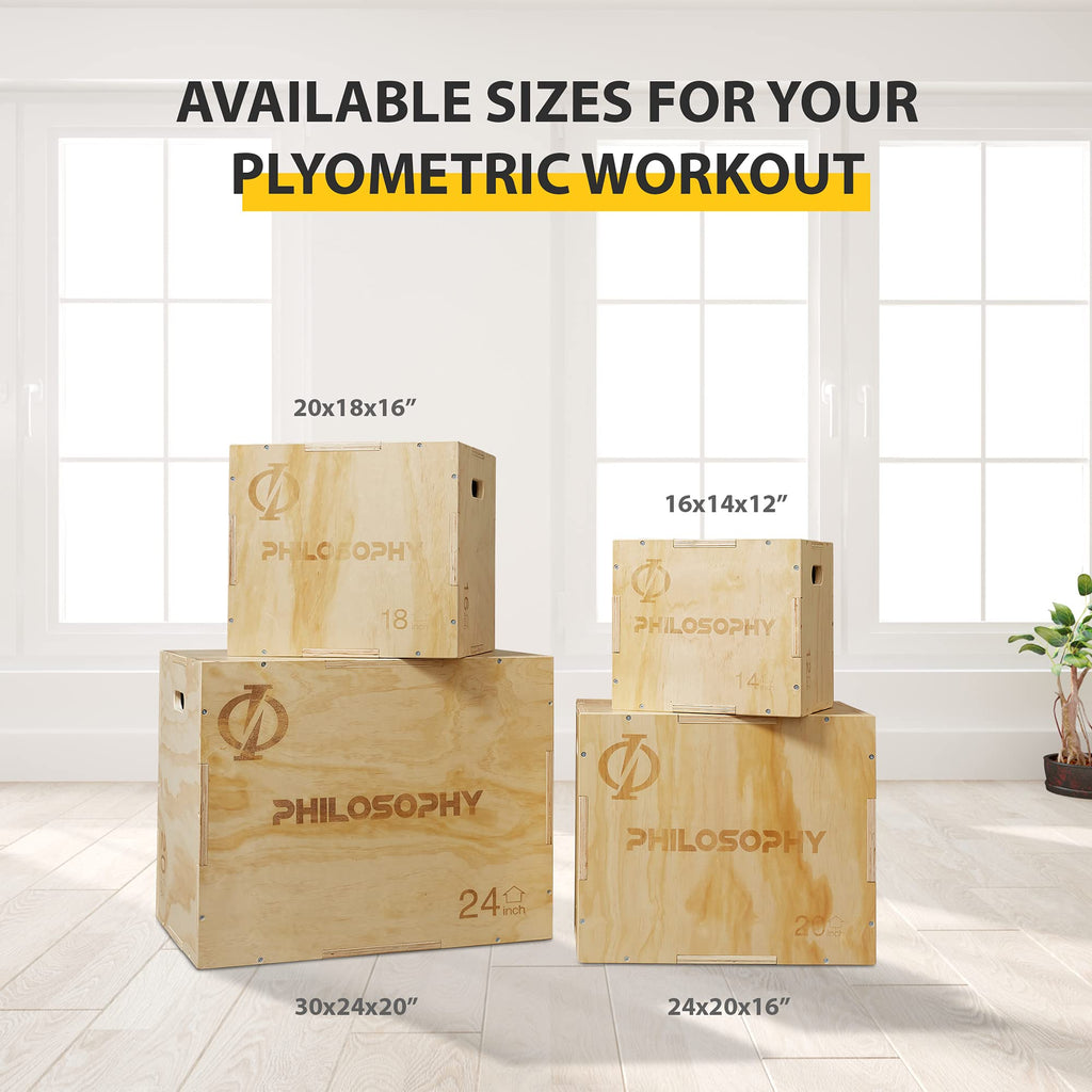 3-in-1 Wooden Plyo Box T64297