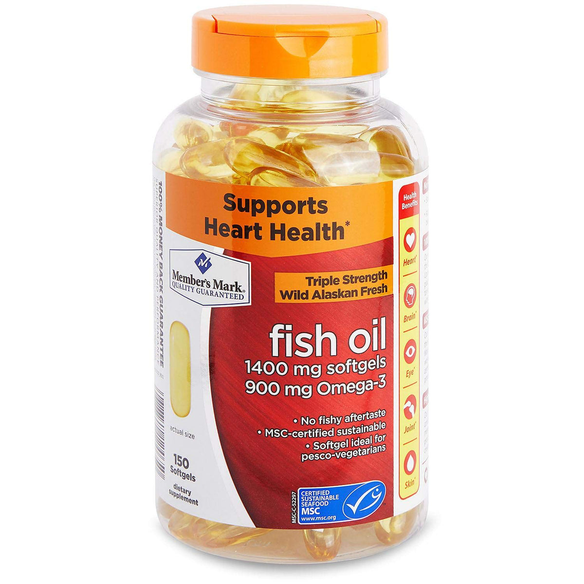 Omega 3 Fish Oil 1400 mg 150 Softgels F8738