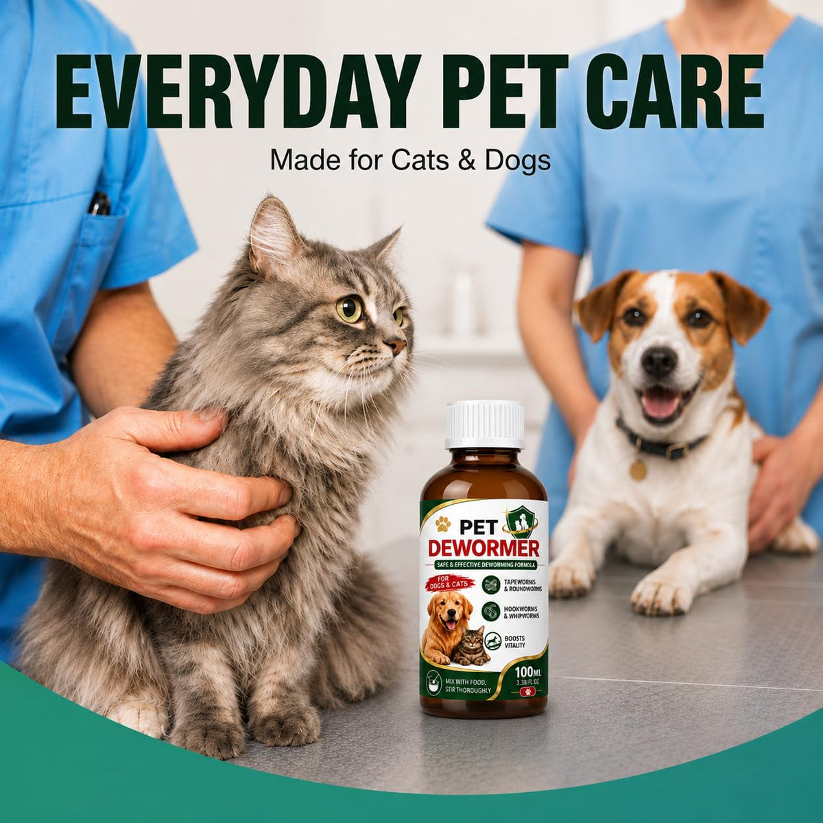 Praziquantel & Pyrantel Pamoate Oral Suspension for Dogs & Cats 3.38 fl oz Y895576