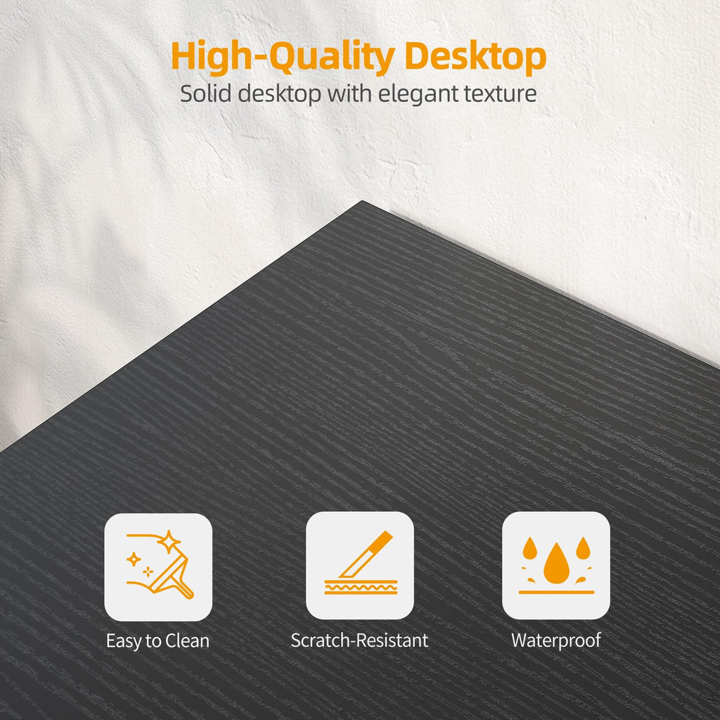 40 inch L Shaped Computer Desk with Power Outlets G5027