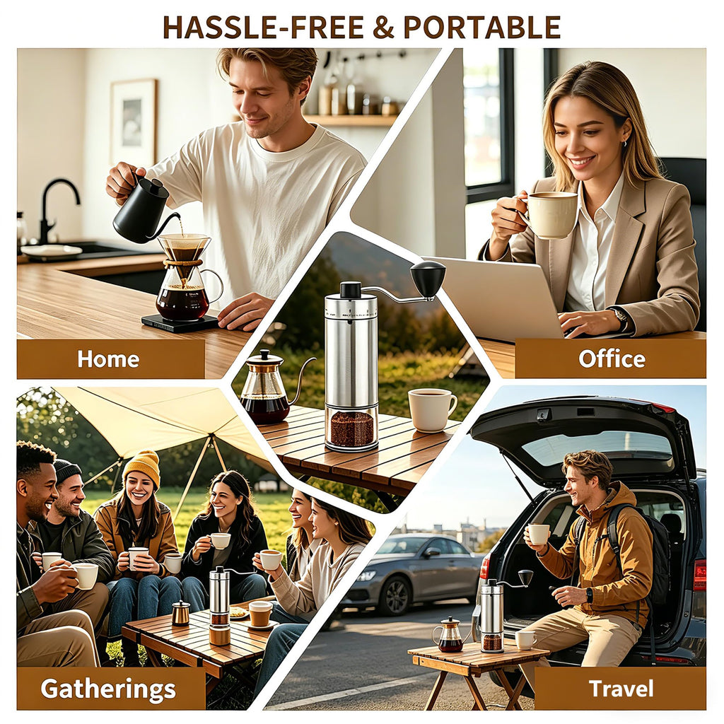 Manual Coffee Bean Grinder with Ceramic Conical Burr I5568