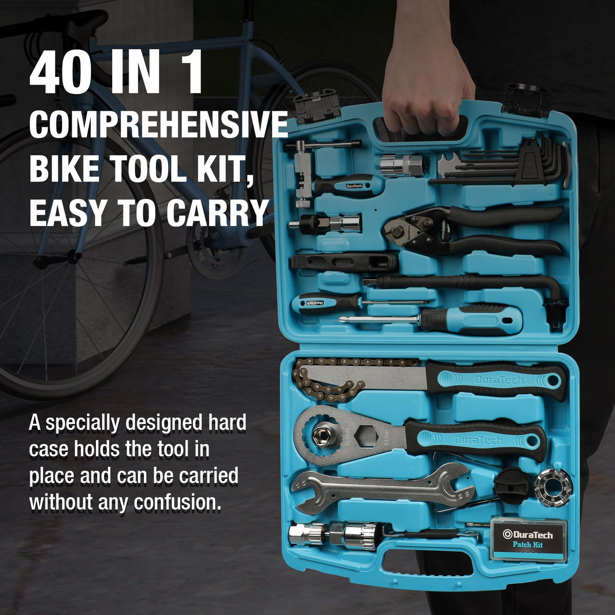 40PC Bike Repair Tool Kit with Carry Storage Case E227903