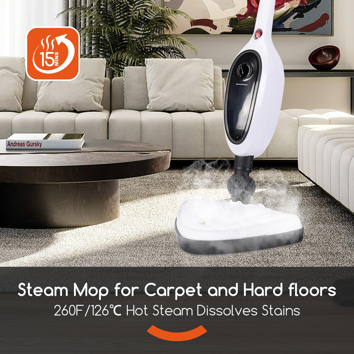 Lightweight Steam Mop with Attachments D7799