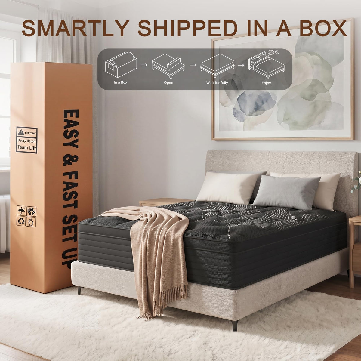 Full Size 12 Inch Hybrid Memory Foam Mattress H23681