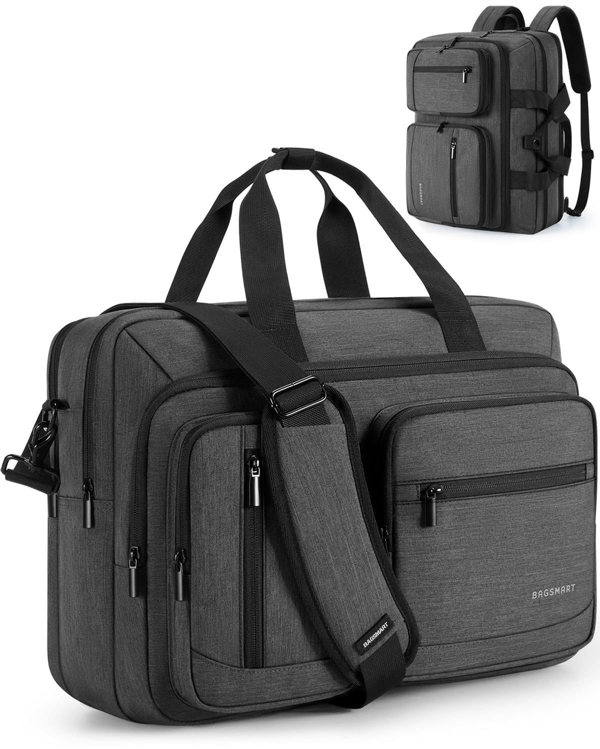 3 In 1 Laptop Bag 17.3 Inch Water-Repellent Black M100763