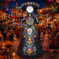 7.2FT Halloween Inflatable Ghost Bride with LED Lights L386