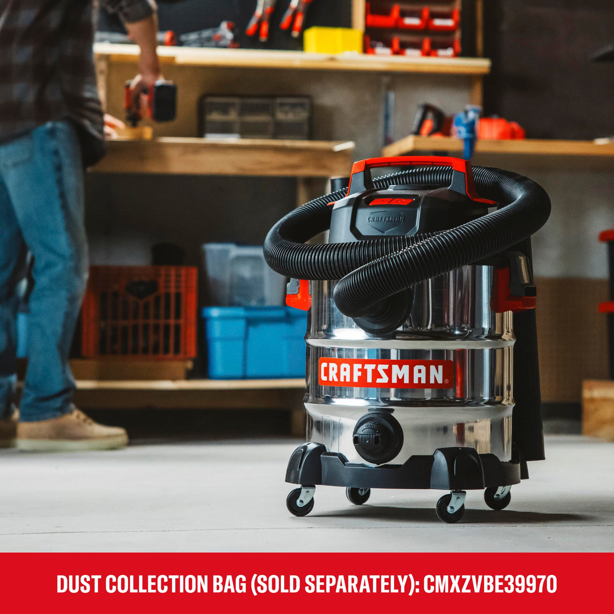 10 Gallon Stainless Steel Wet Dry Vac C330305