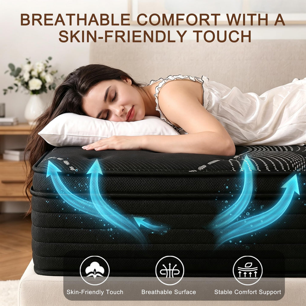 Full Size 12 Inch Hybrid Memory Foam Mattress H23681