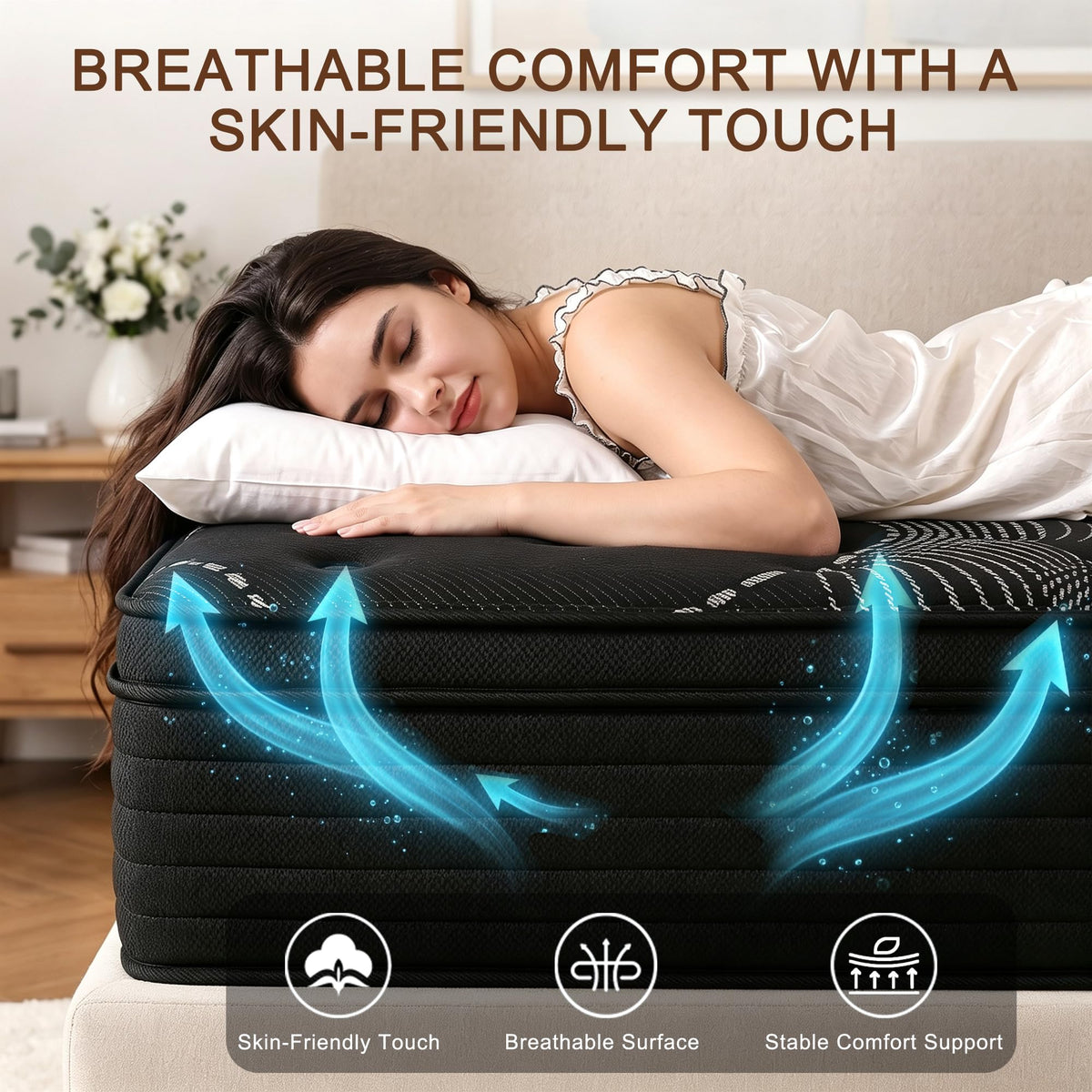 Full Size 12 Inch Hybrid Memory Foam Mattress H23681