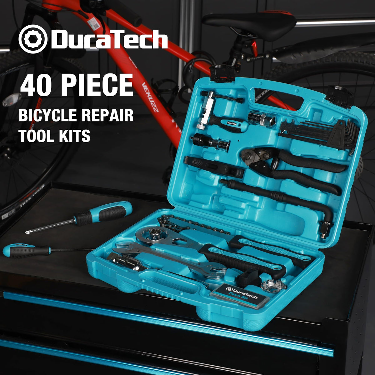 40PC Bike Repair Tool Kit with Carry Storage Case E227903