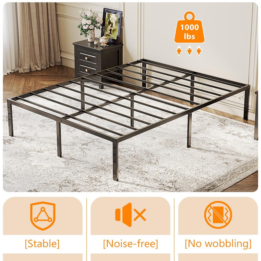 18 Inch Metal Queen Bed Frame Q60766