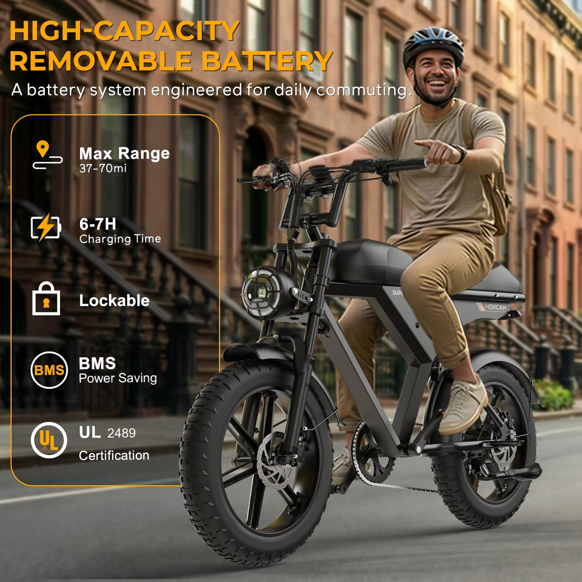 1000W Electric Bike 20" Fat Tire 7-Speed I238891