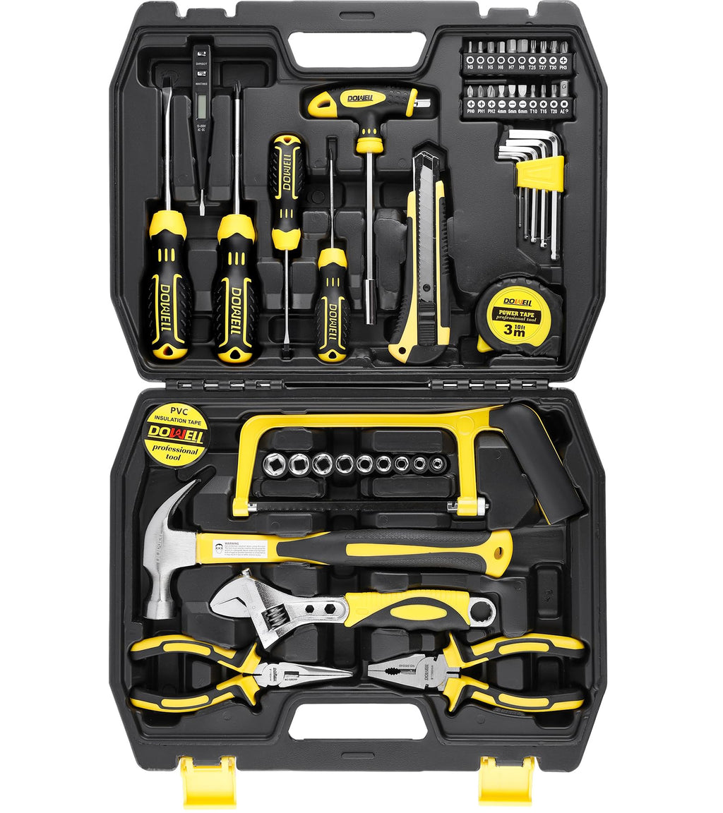 49-Piece Hand Tool Set with Plastic Tool Box D9812
