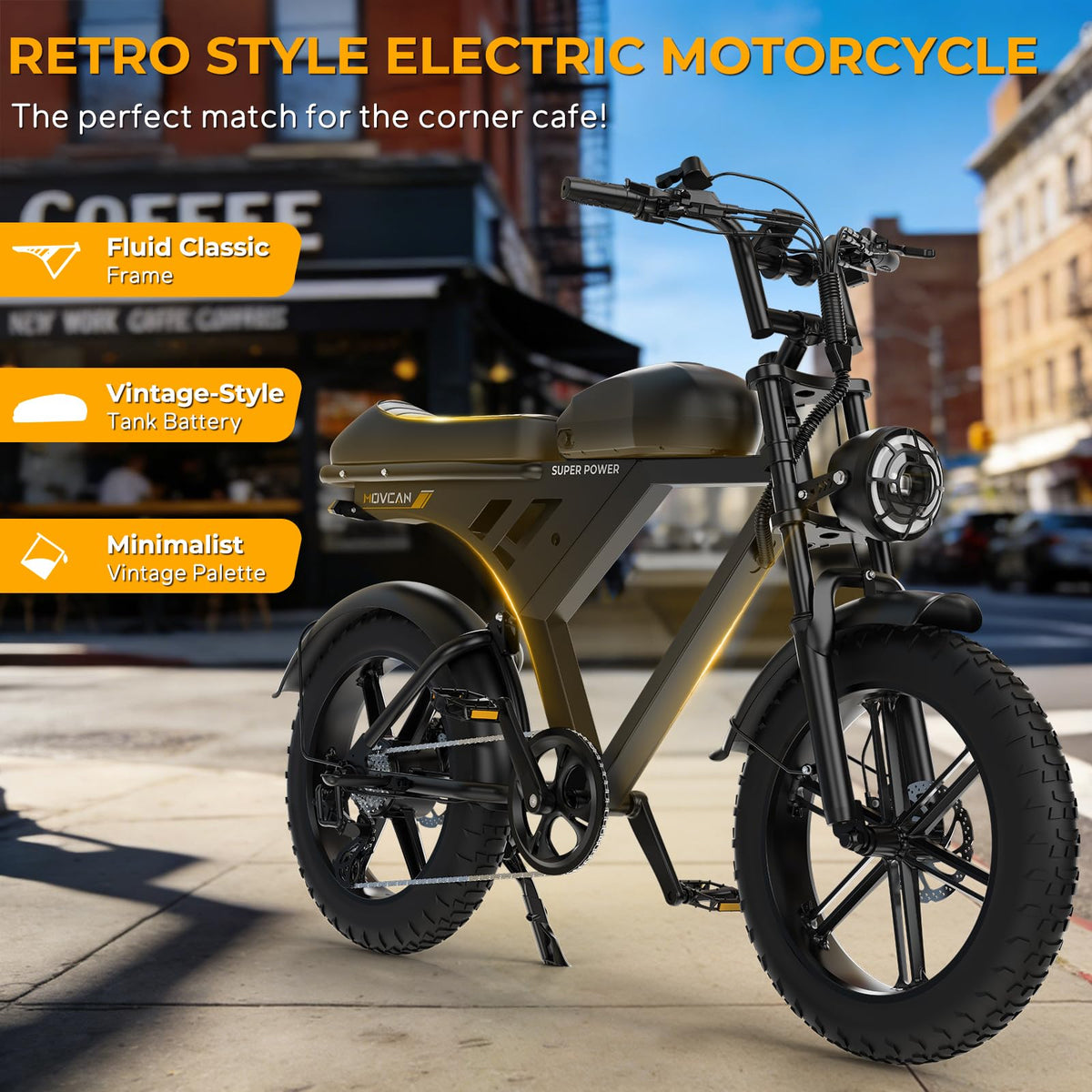 1000W Electric Bike 20" Fat Tire 7-Speed I238891