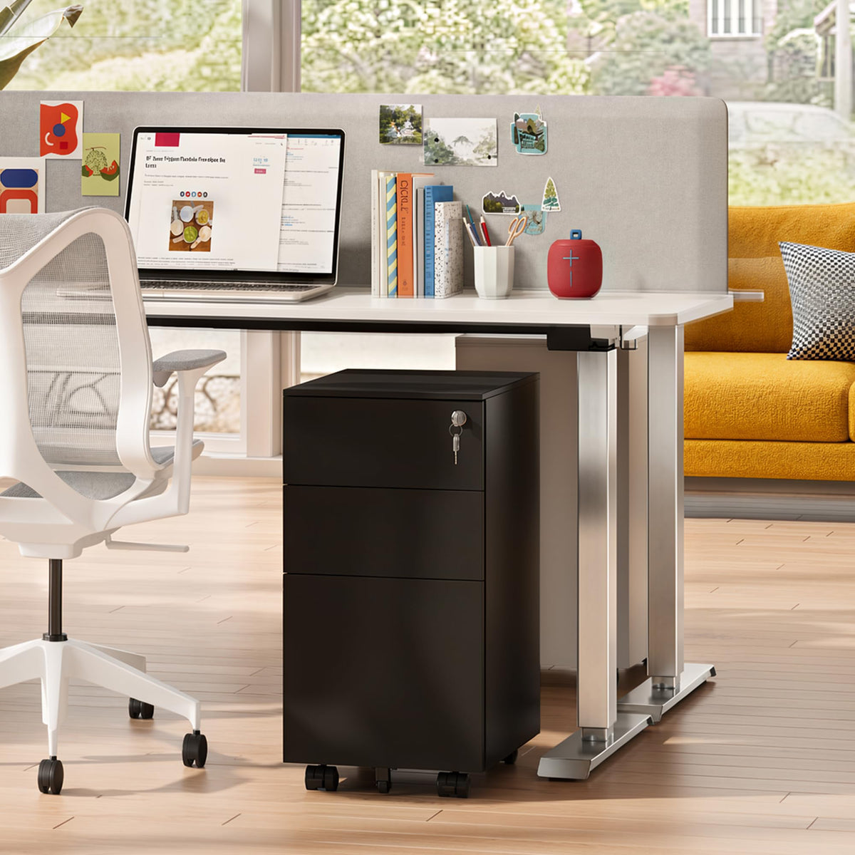 3 Drawer File Cabinet with Lock H4911