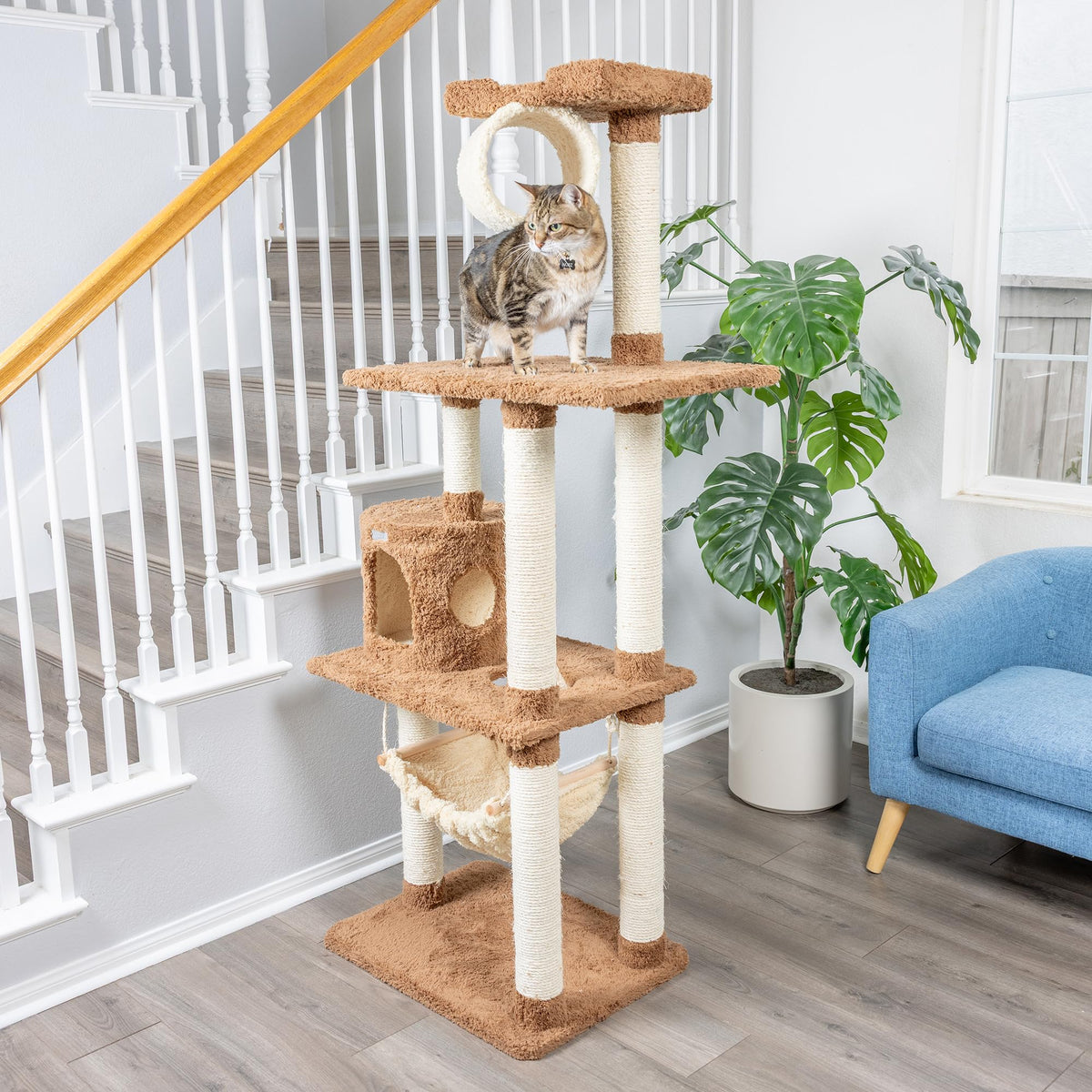 70" Cat Tree with Scratch Posts F940674